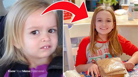 side eyeing chloe now|meme of little girl confused.